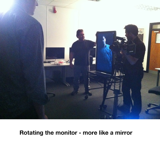 The Eureka moment, when we rotated the monitor to portrait
