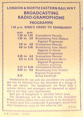 Gramophone train