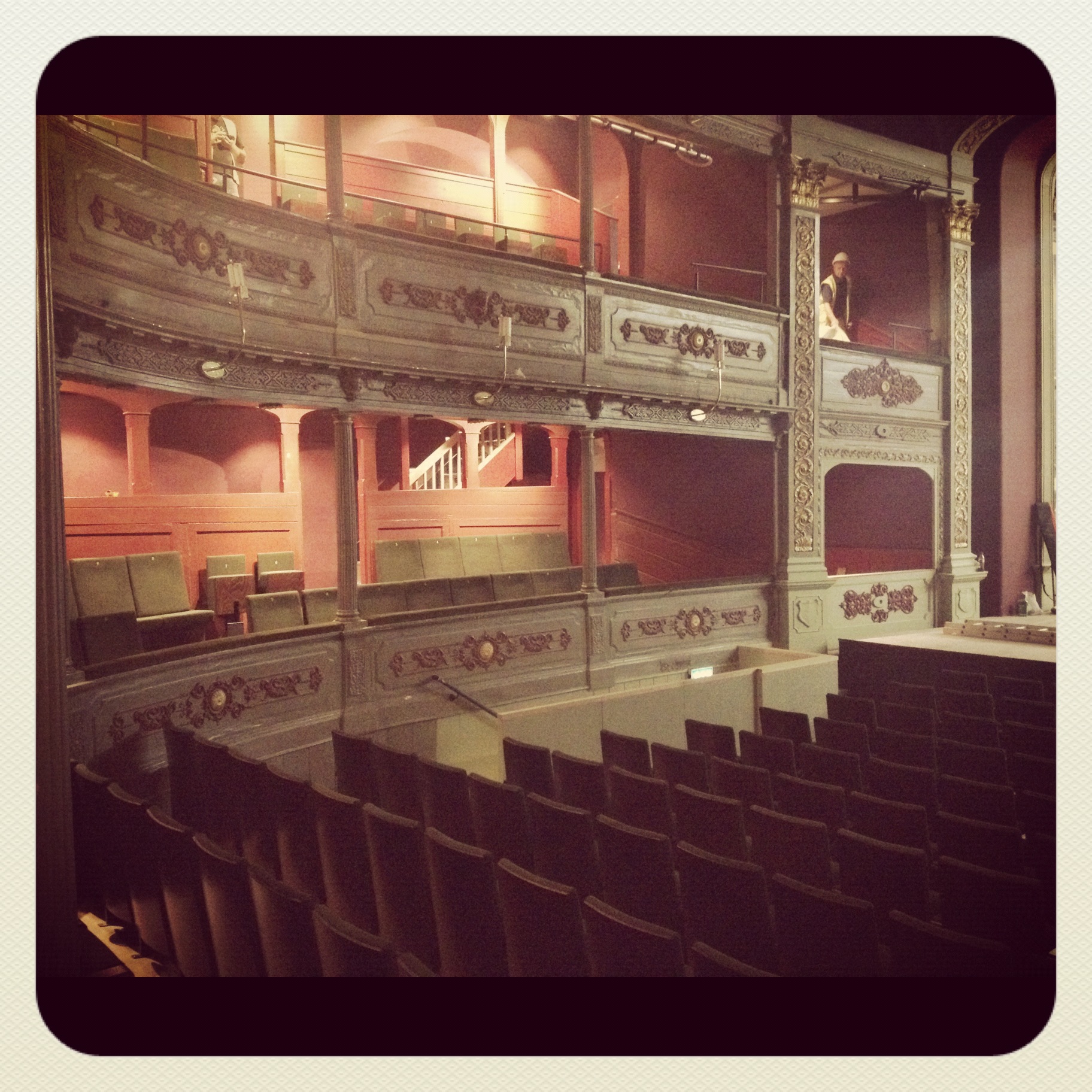 Bristol Old Vic auditorium under refurbishment